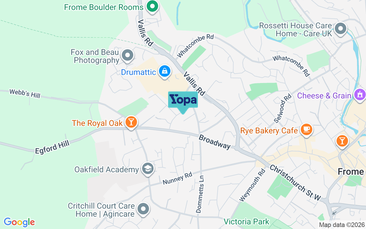Map showing the location of BA11 3EU