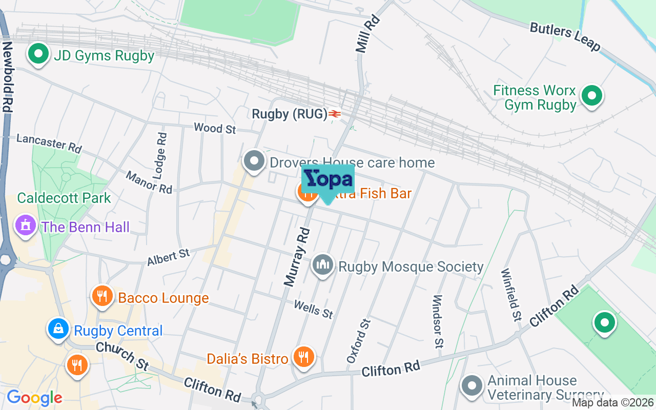 Map showing the location of CV21 3JX