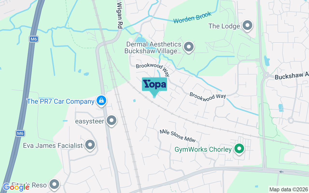 Map showing the location of PR7 7LP