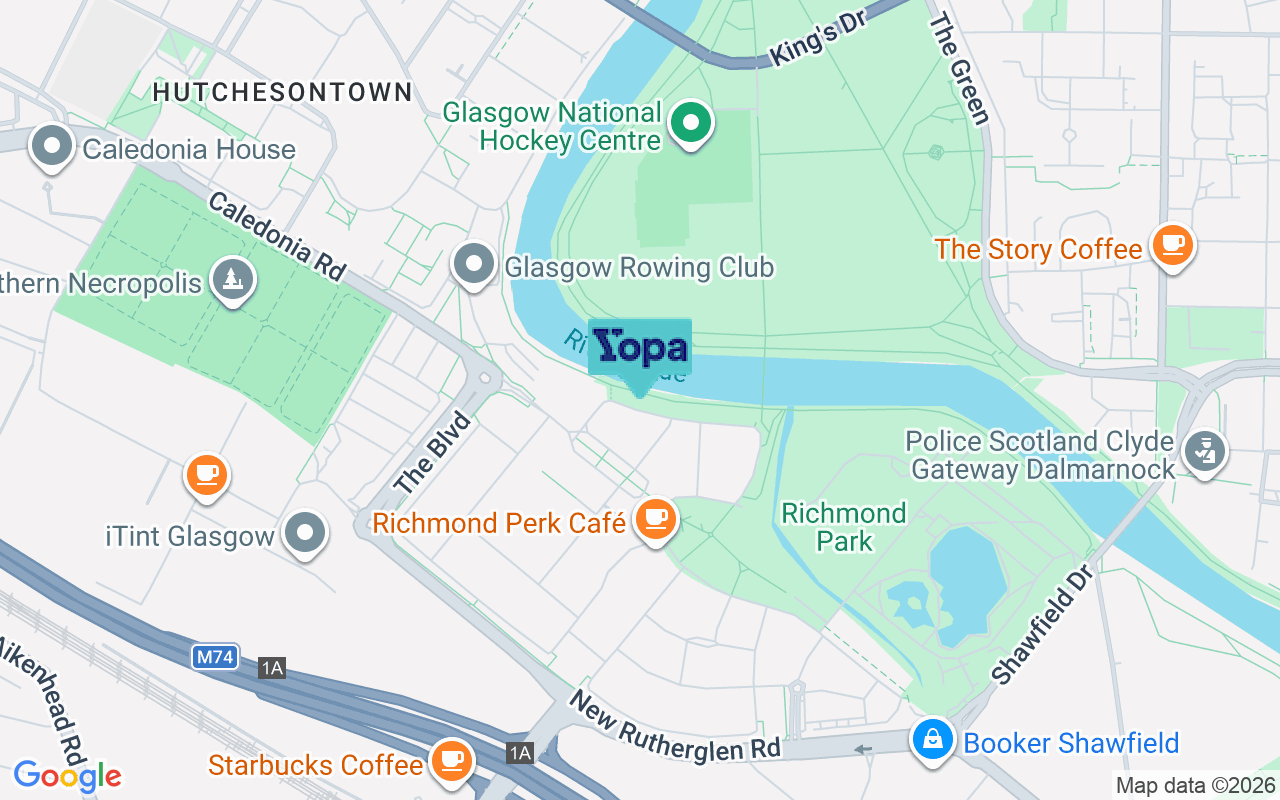 Map showing the location of G5 0LN