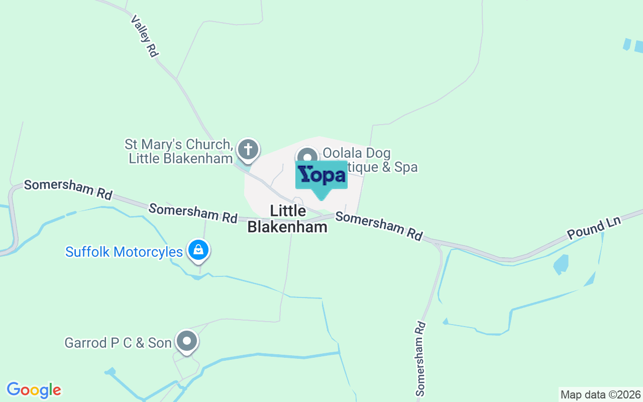 Map showing the location of IP8 4NH