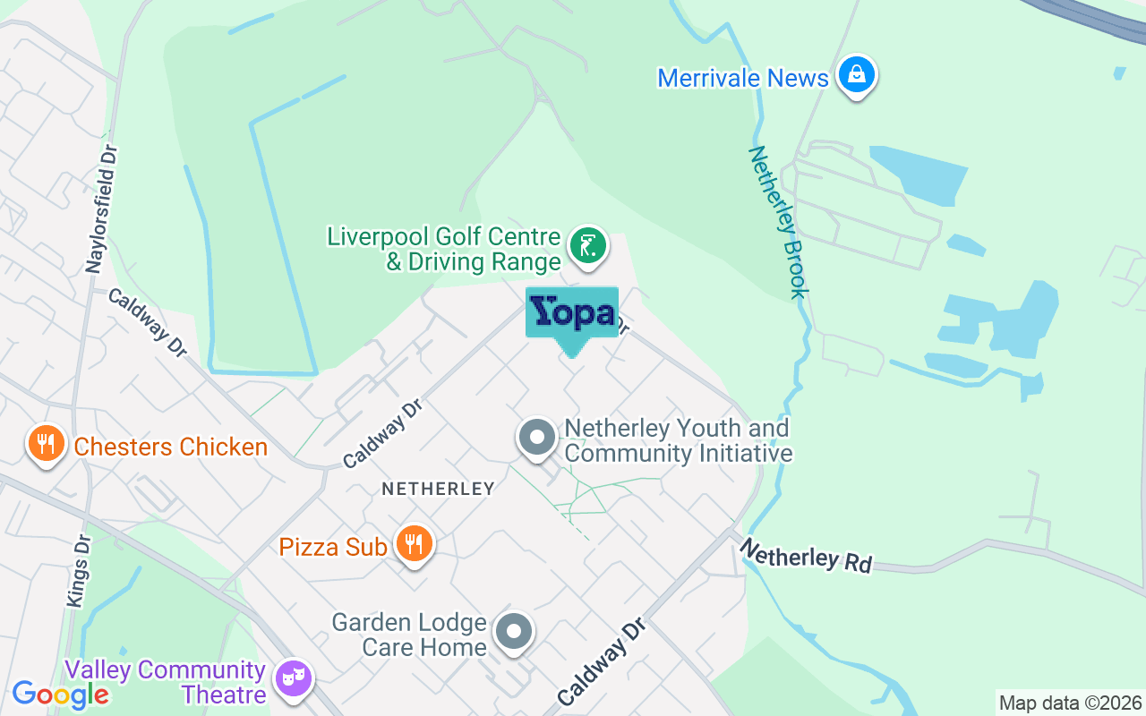 Map showing the location of L27 8XZ
