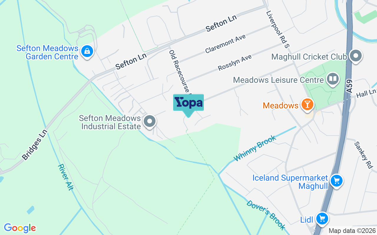 Map showing the location of L31 8AX