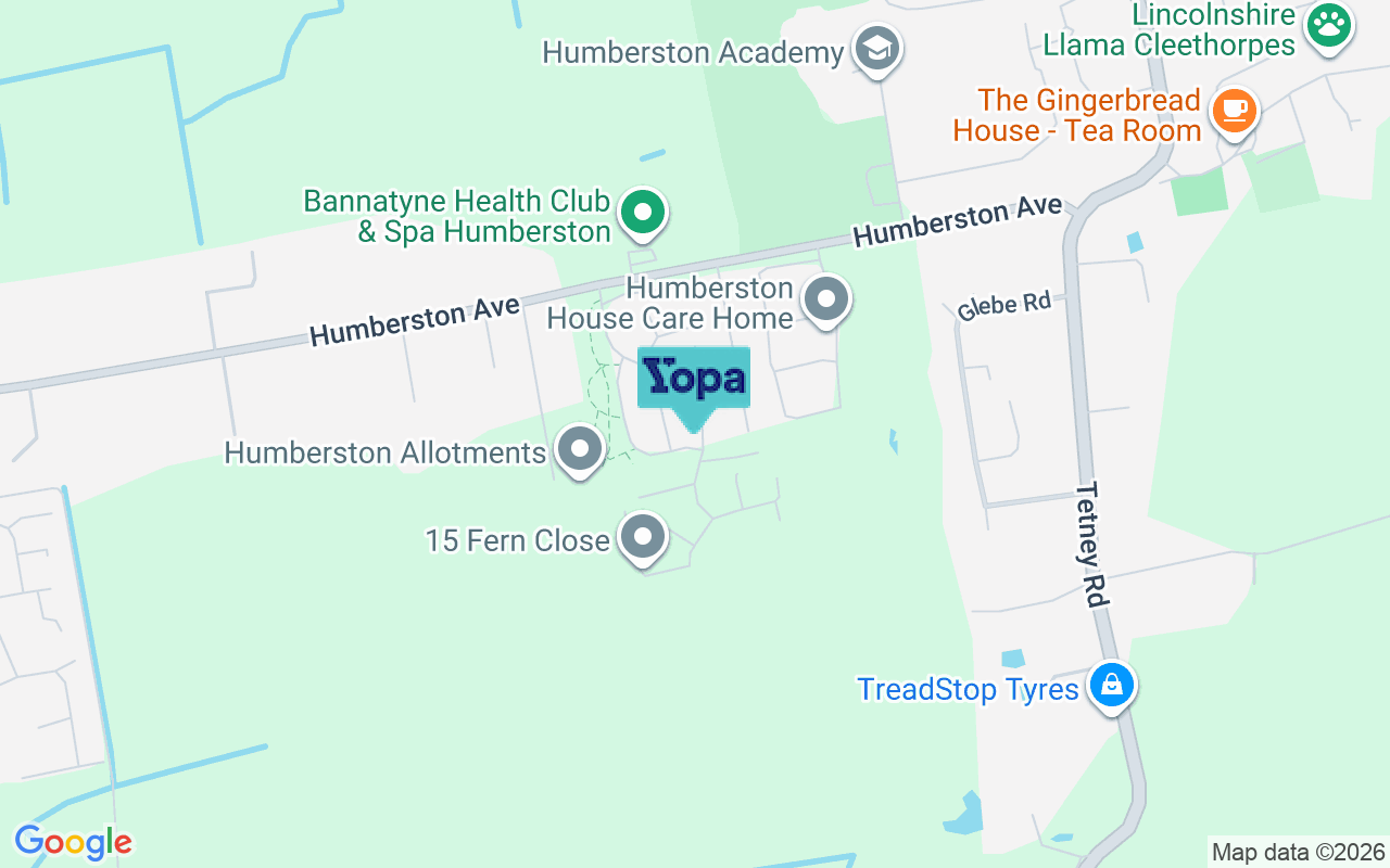 Map showing the location of DN36 4ZE