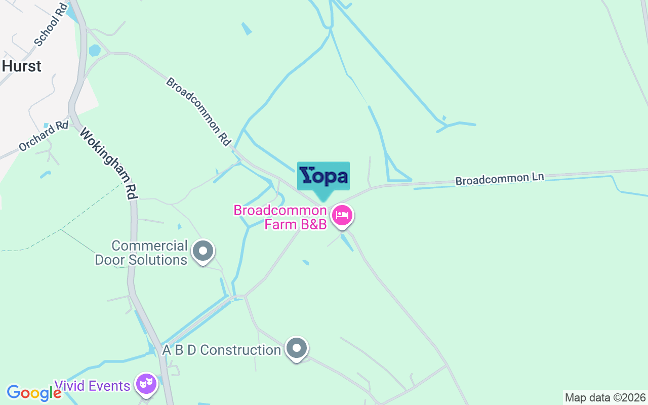 Map showing the location of RG10 0RD