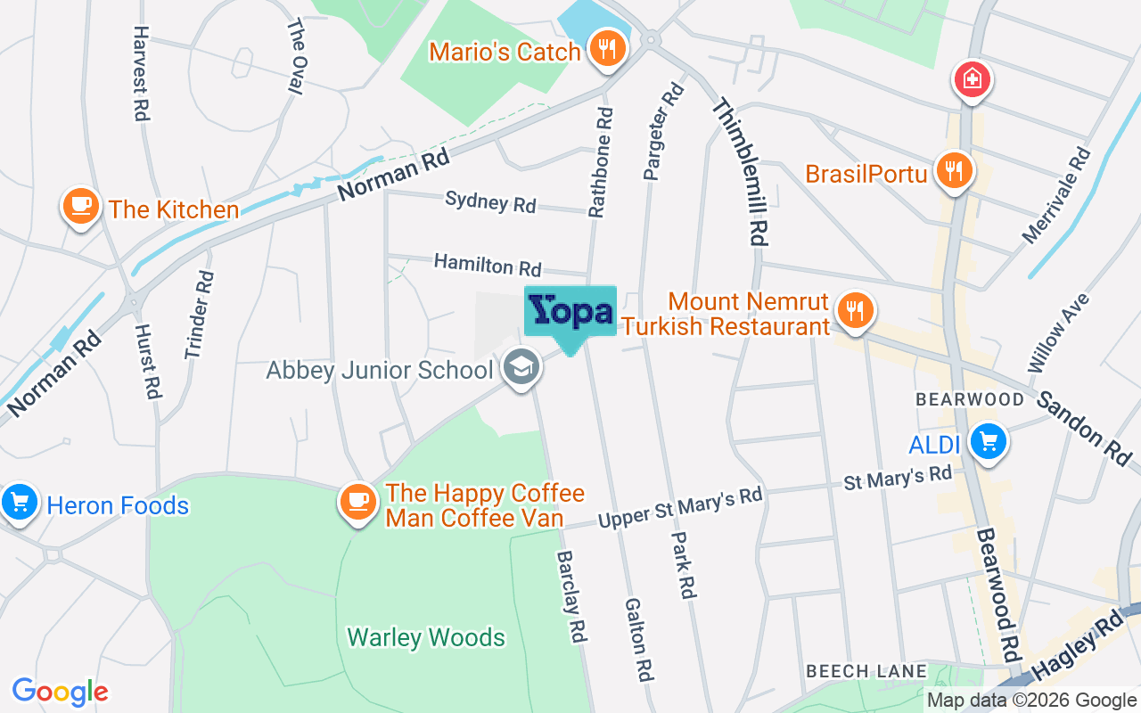 Map showing the location of B67 5JL