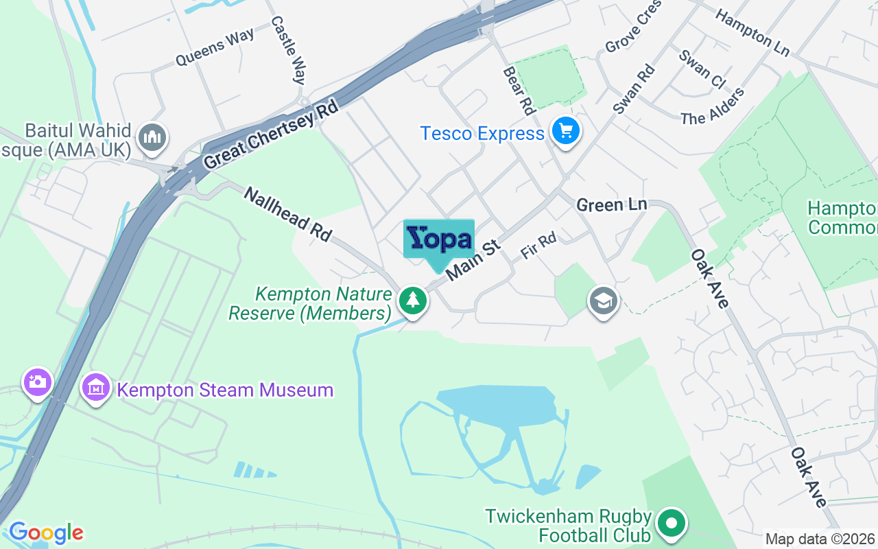 Map showing the location of TW13 6SU