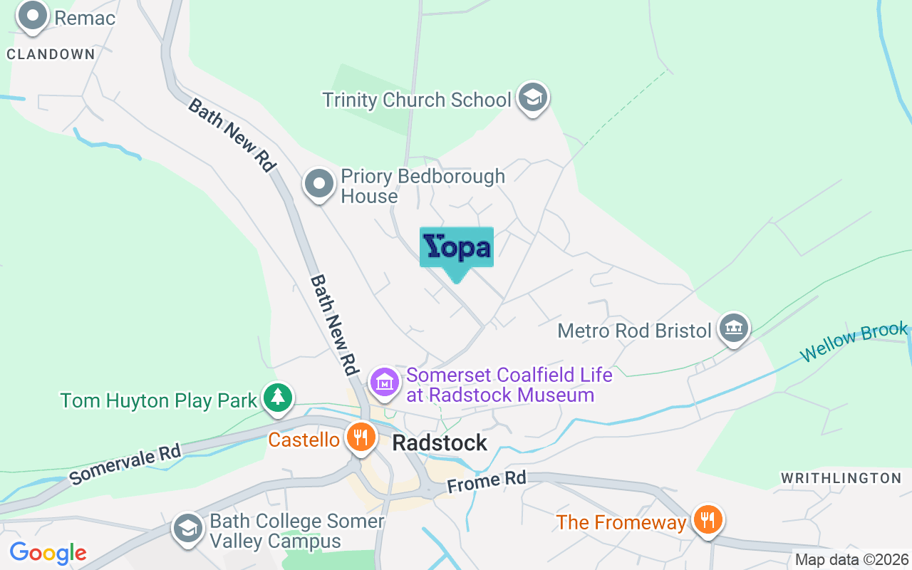 Map showing the location of BA3 3HE