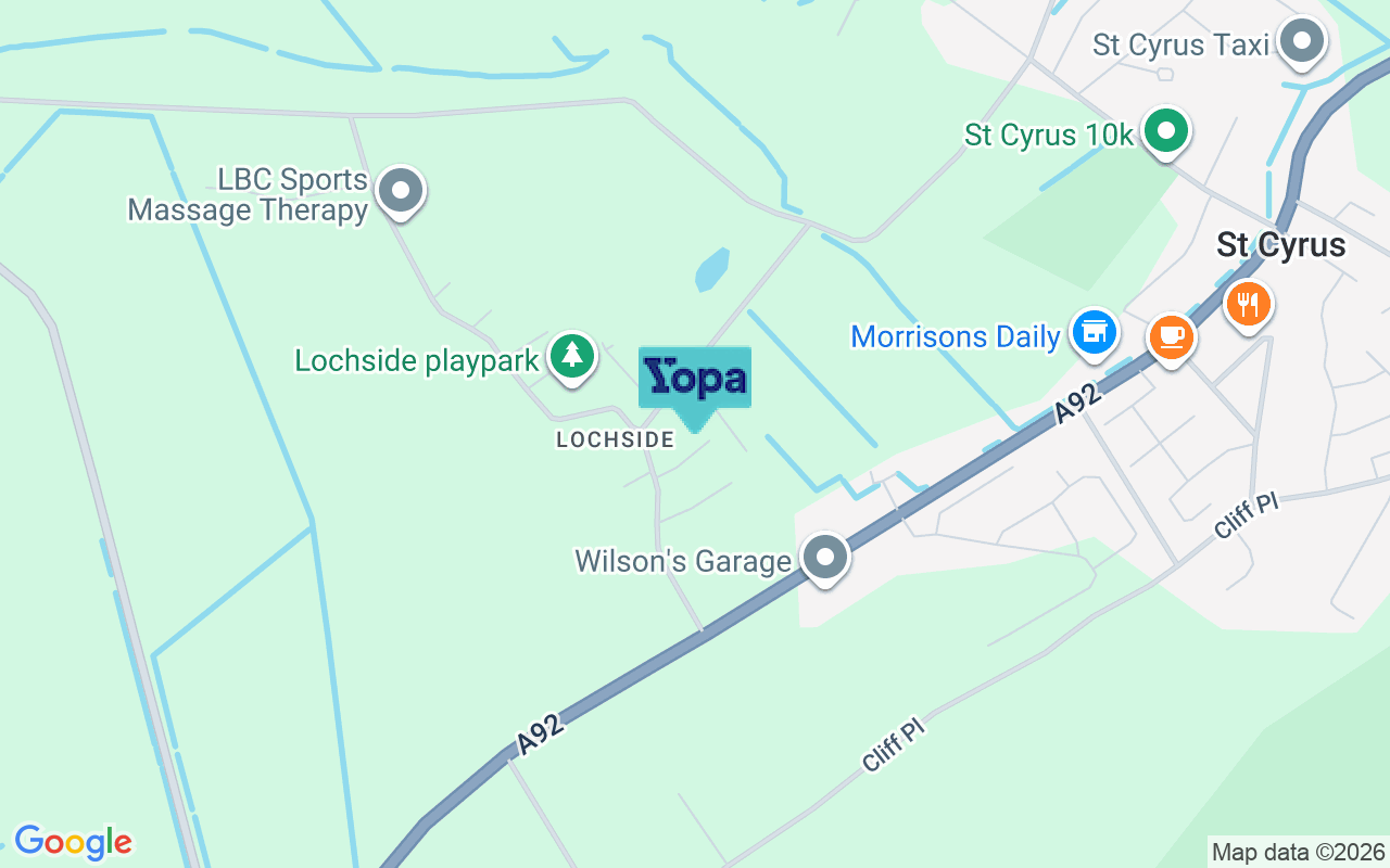 Map showing the location of DD10 0DZ