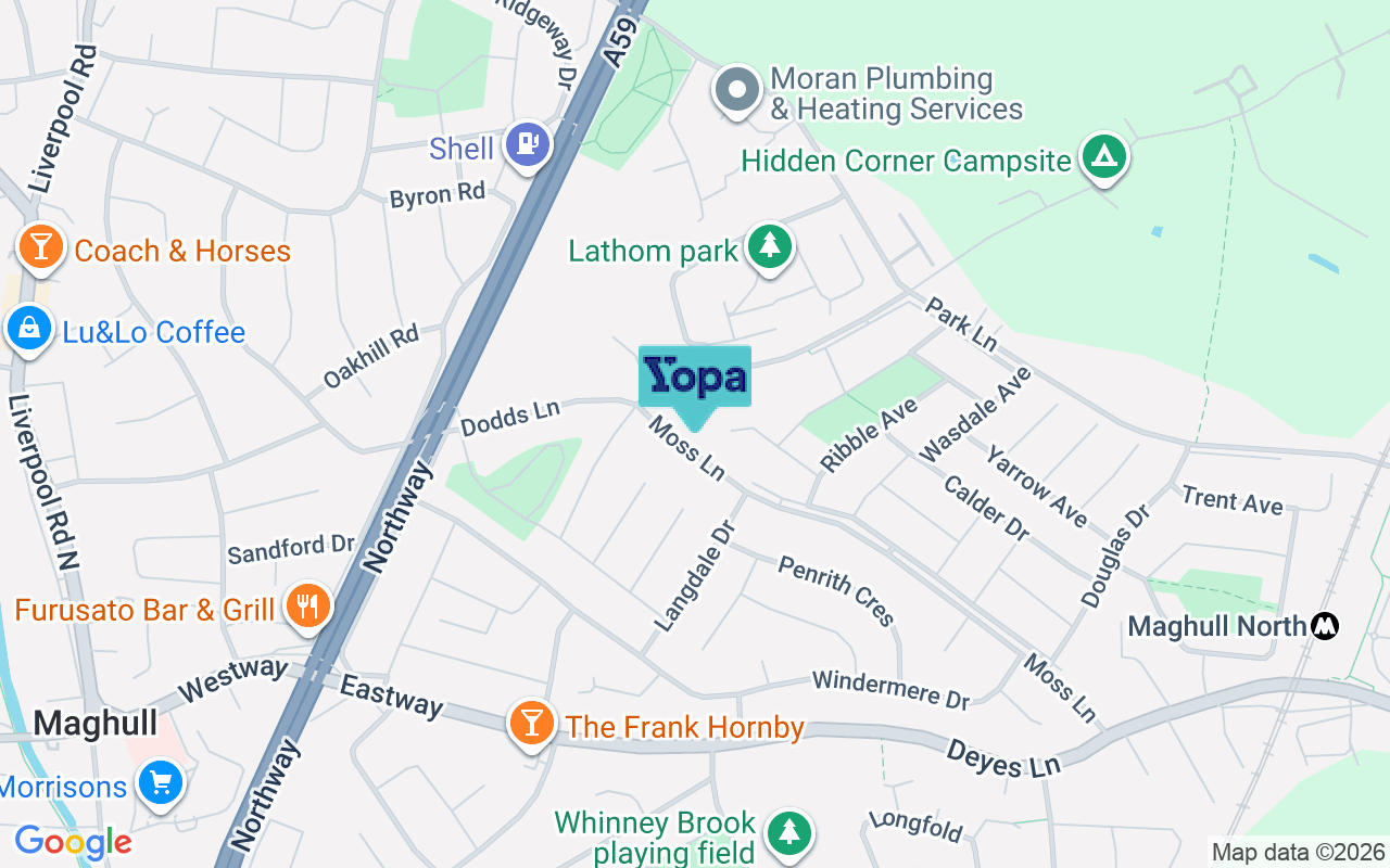 Map showing the location of L31 9AE