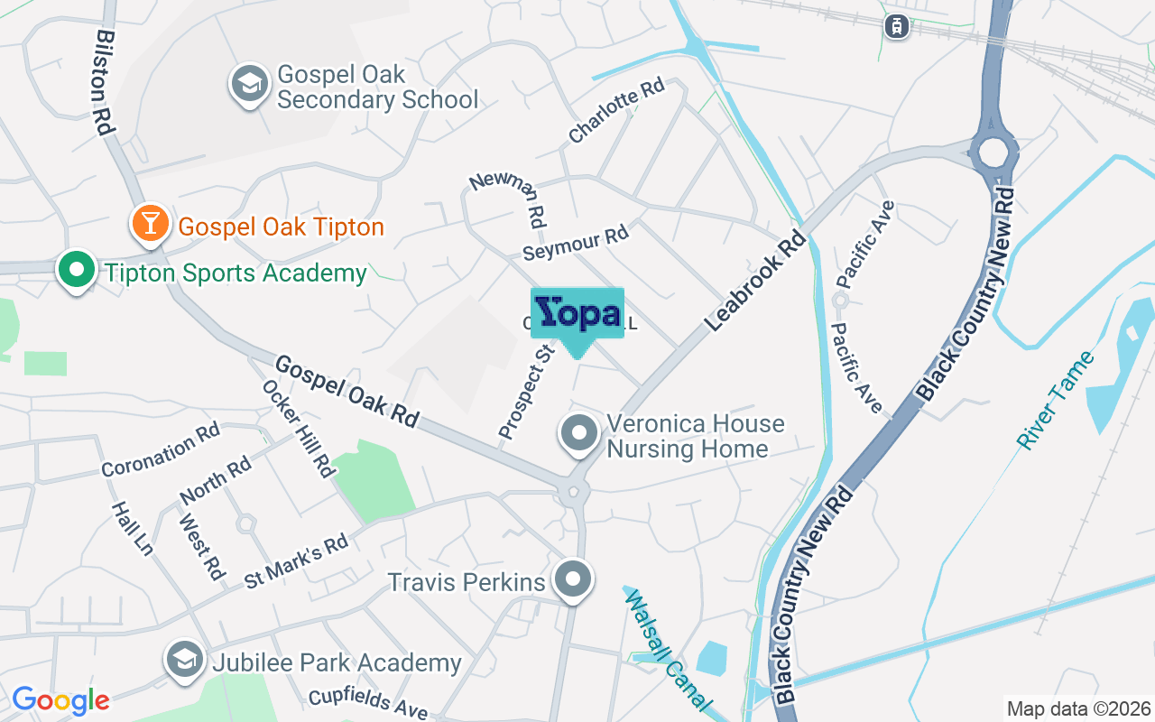 Map showing the location of DY4 0EA