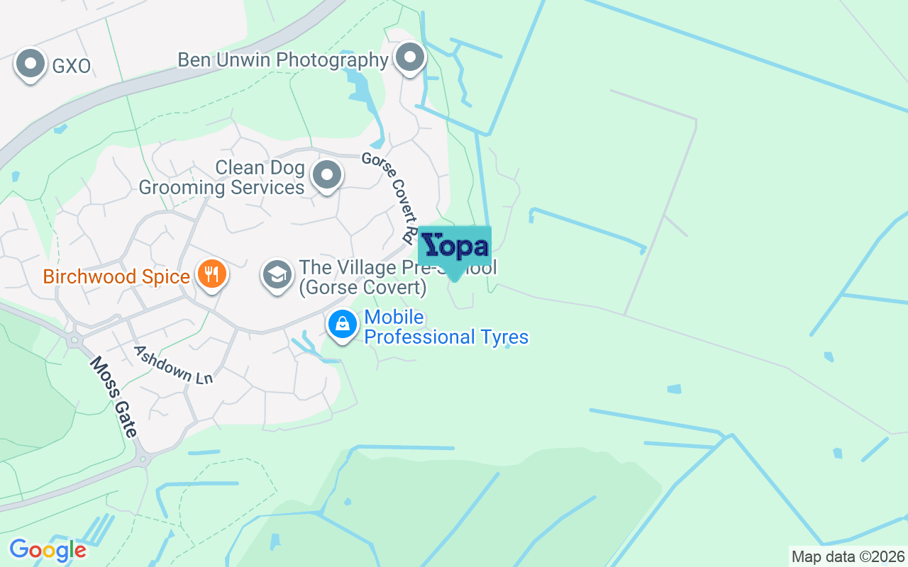Map showing the location of WA3 6UY