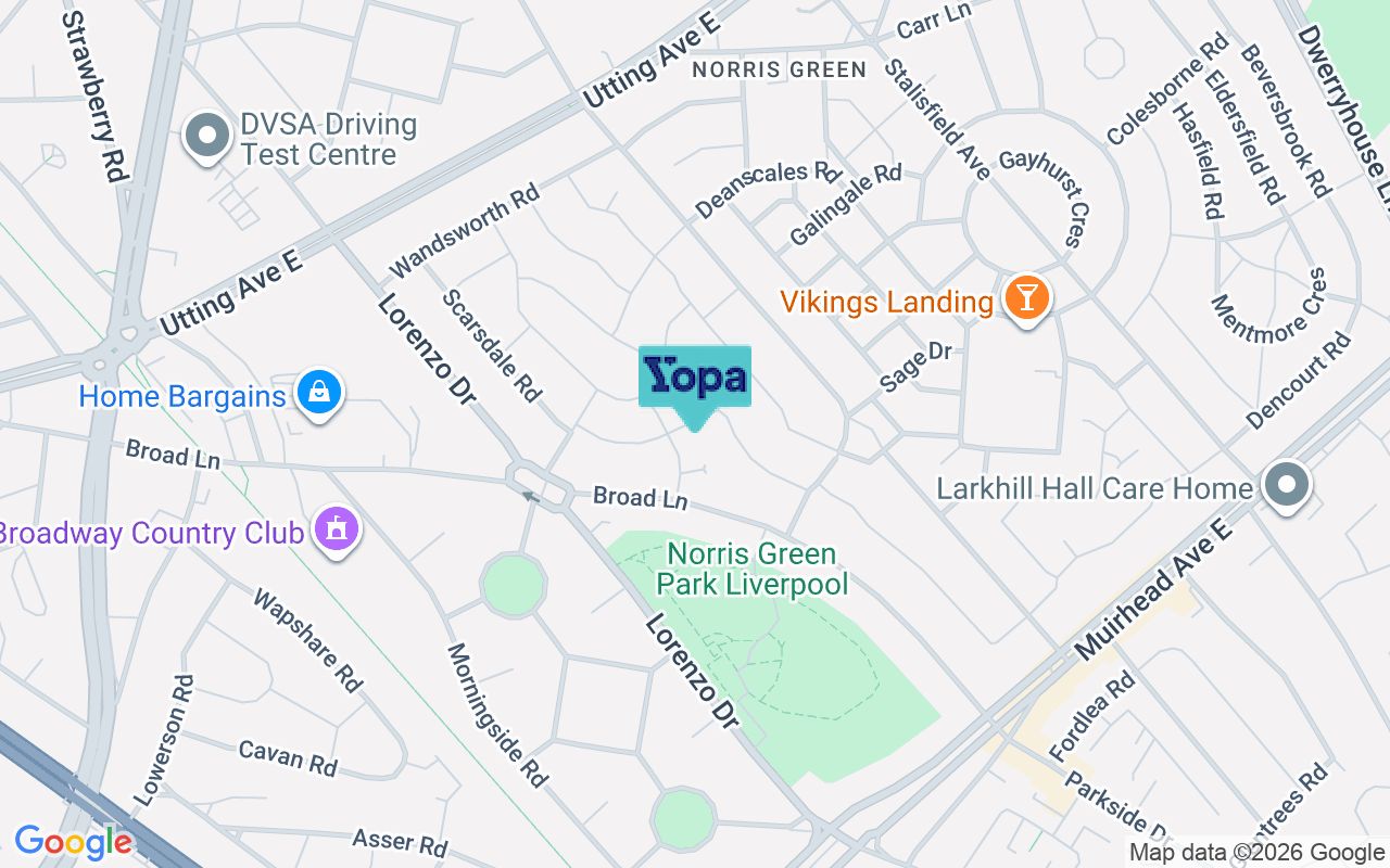 Map showing the location of L11 1HY