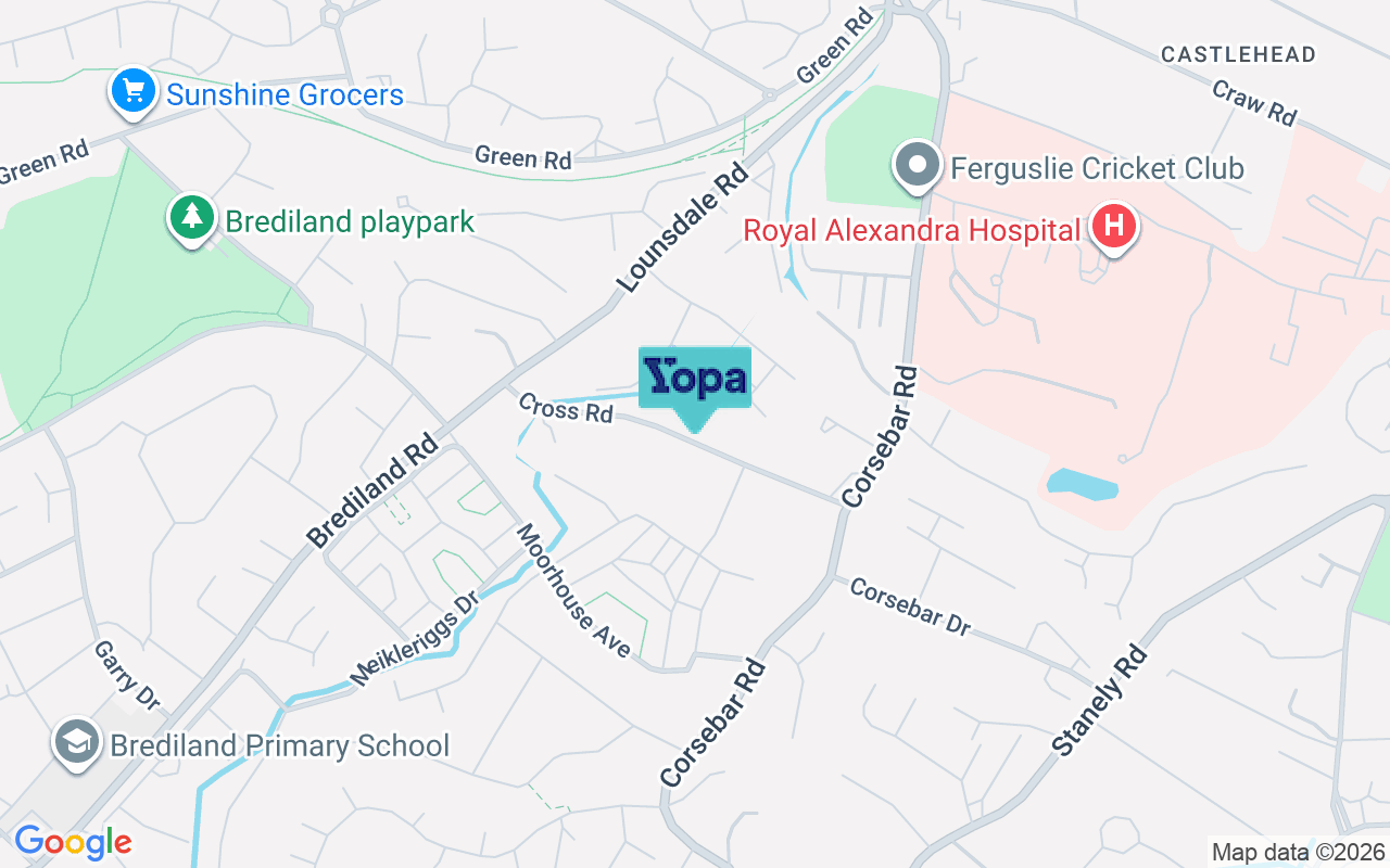 Map showing the location of PA2 9QH