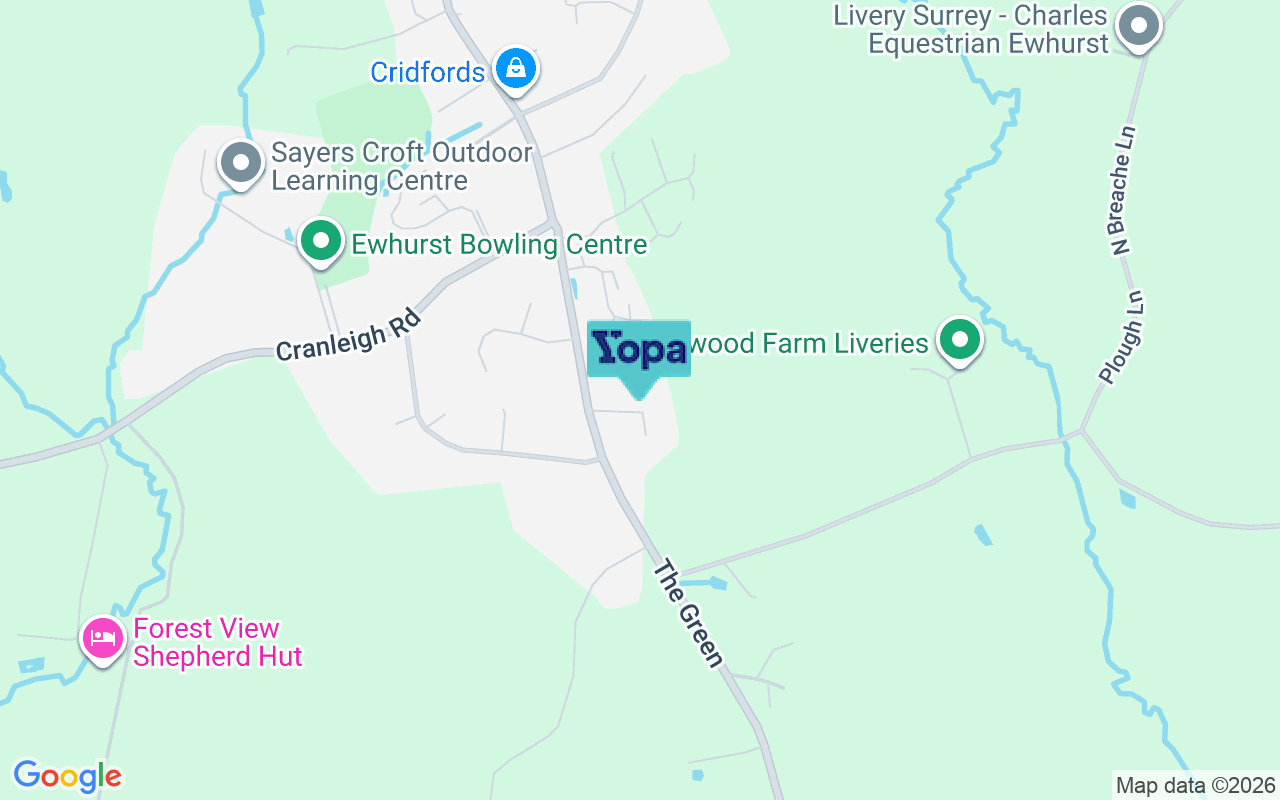 Map showing the location of GU6 7RZ