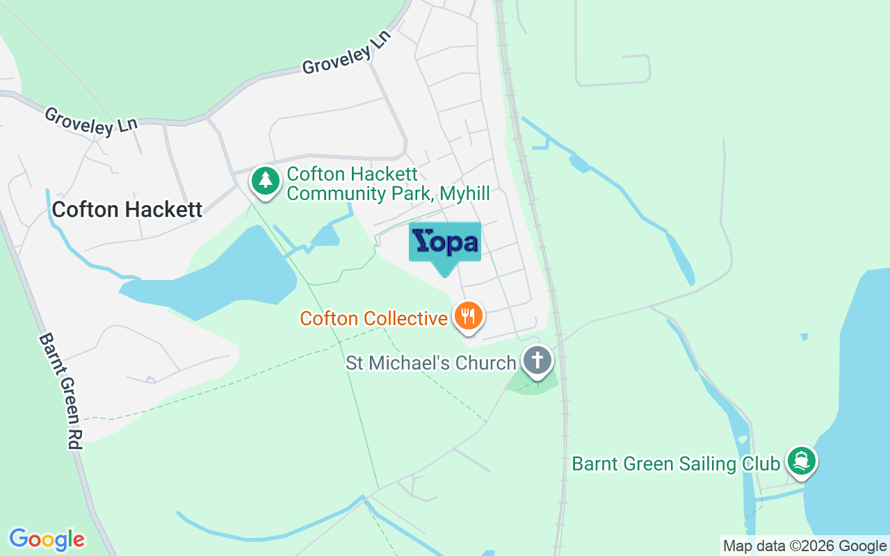 Map showing the location of B45 8FP