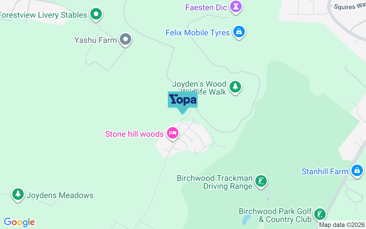 Map showing the location of DA14 5FB