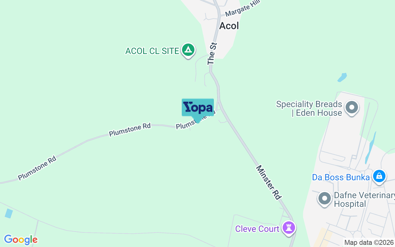 Map showing the location of CT7 0JD