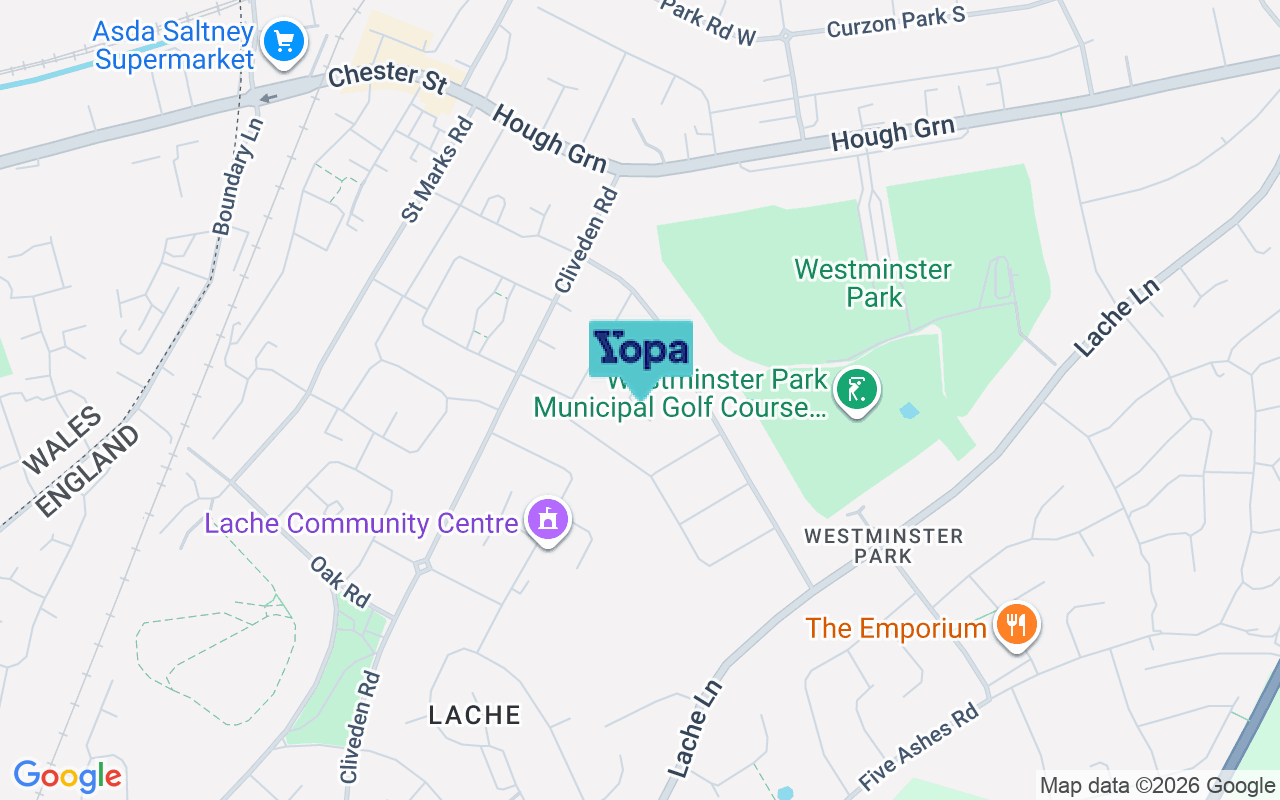 Map showing the location of CH4 8HN