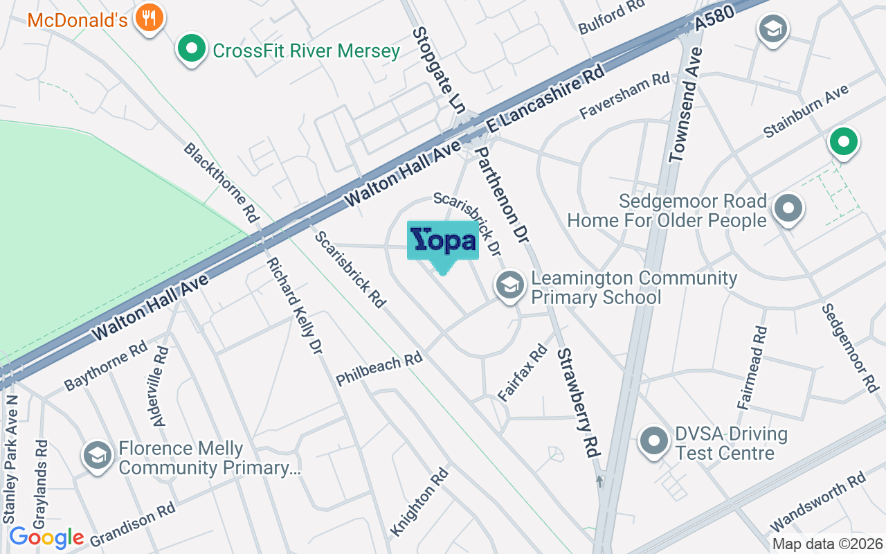 Map showing the location of L11 7DN
