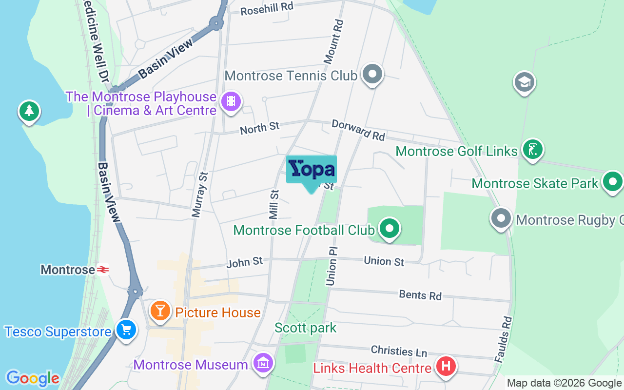 Map showing the location of DD10 8RN