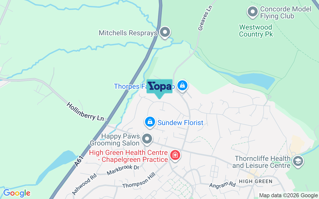 Map showing the location of S35 4DU