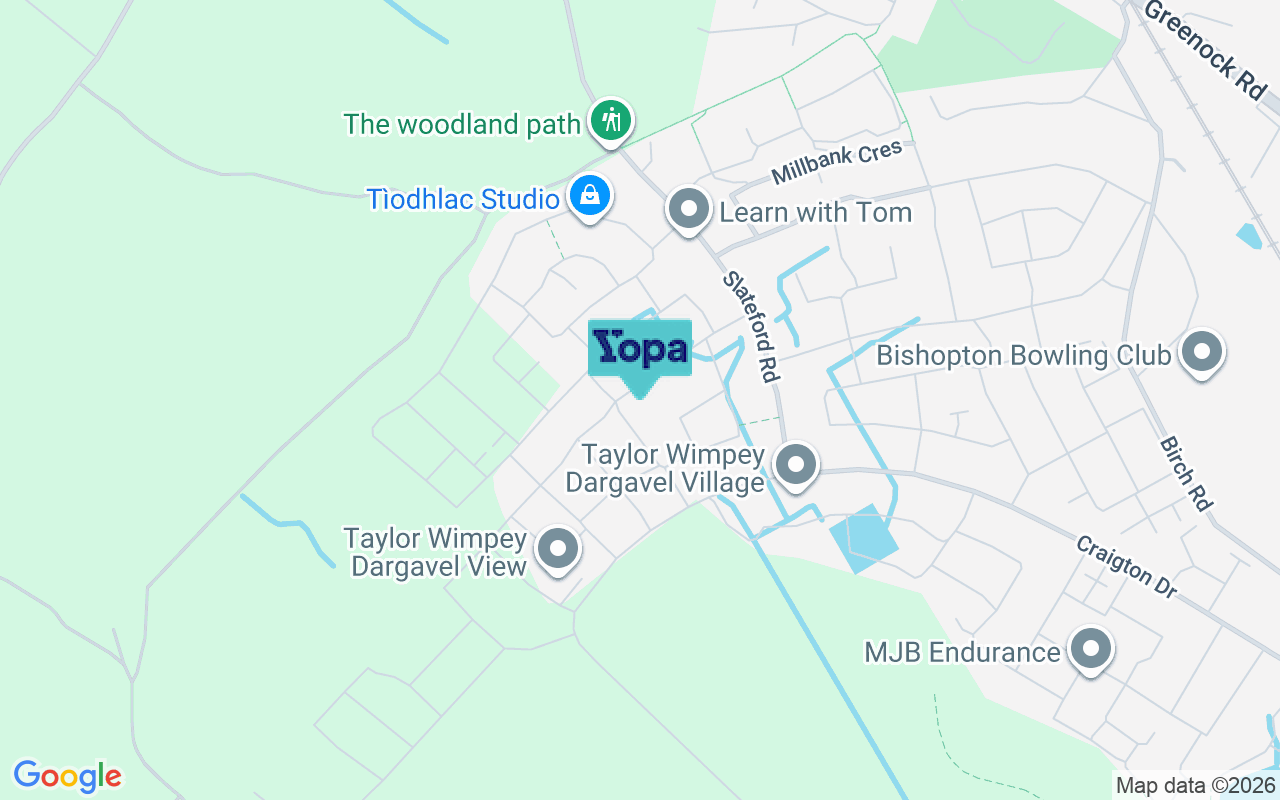 Map showing the location of PA7 5GE