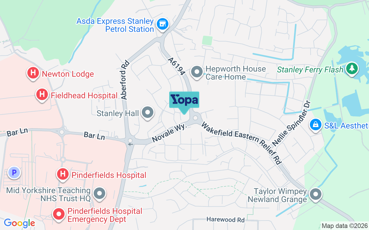 Map showing the location of WF1 4FR