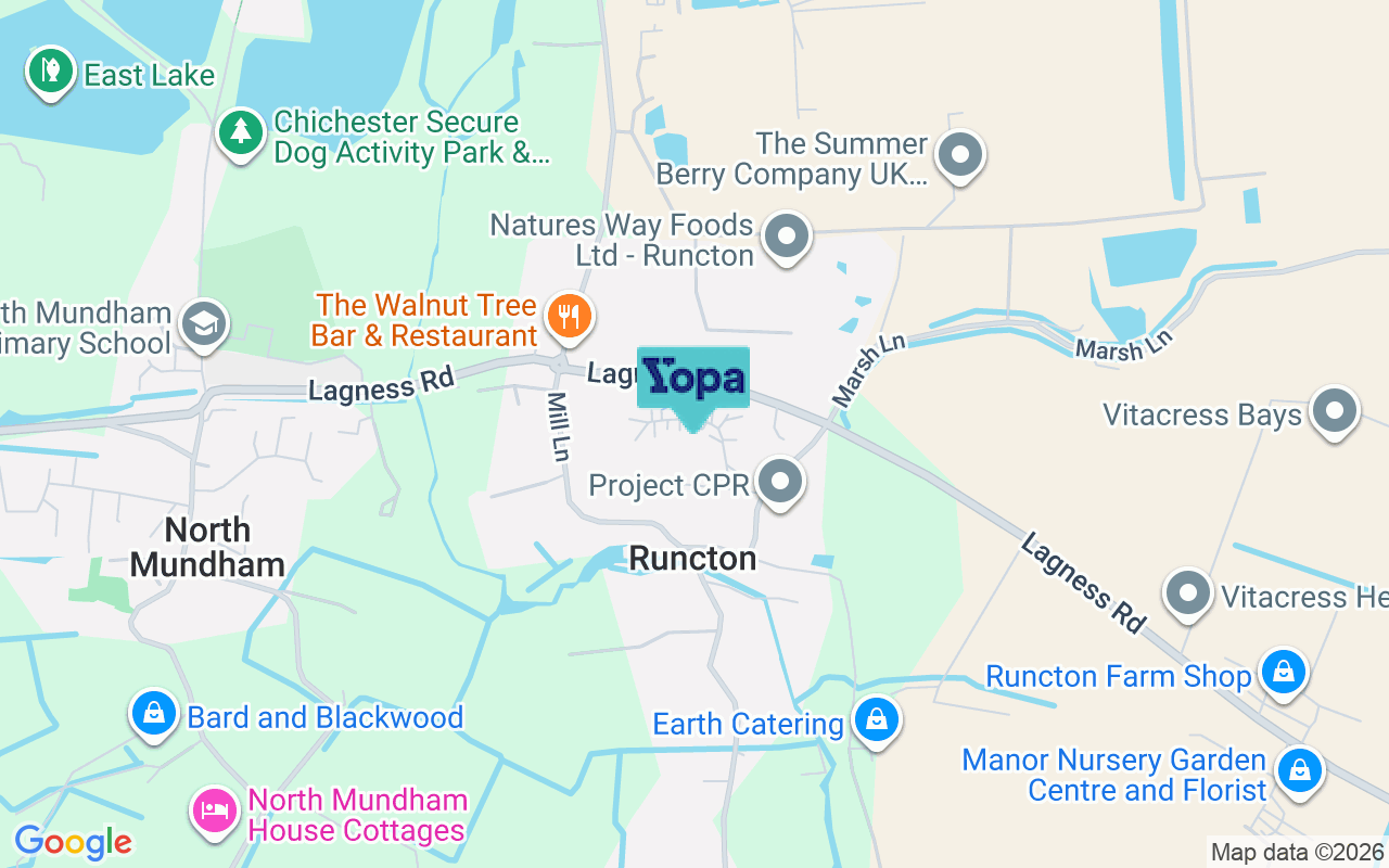 Map showing the location of PO20 1SP