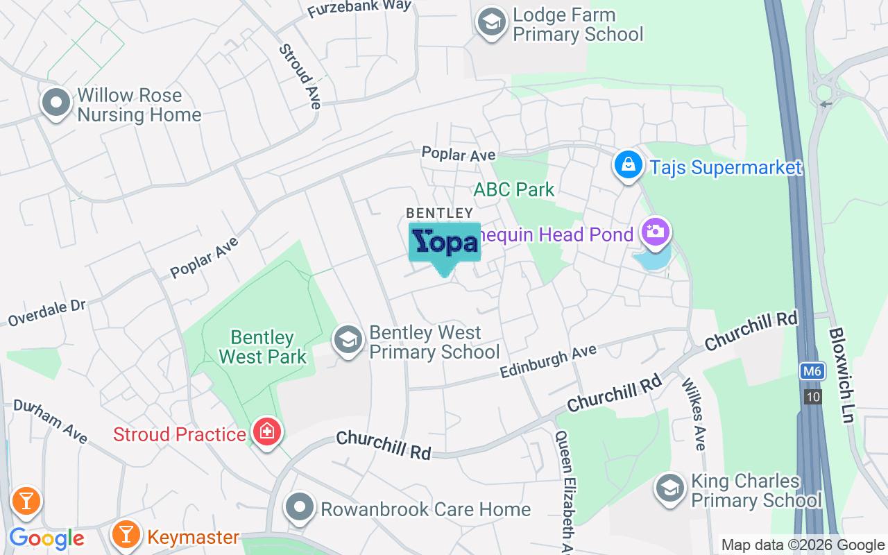 Map showing the location of WS2 0EY