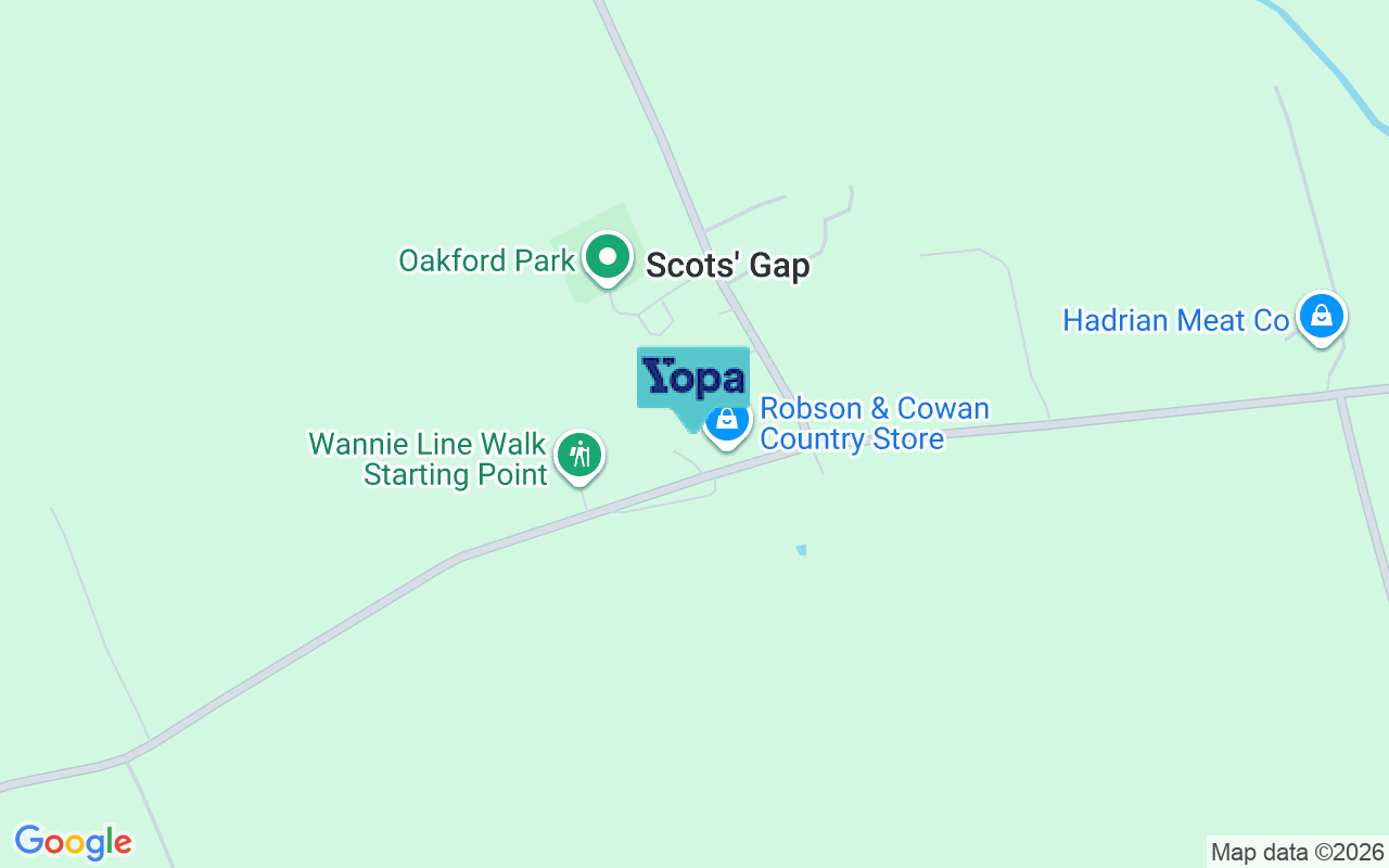 Map showing the location of NE61 4EG