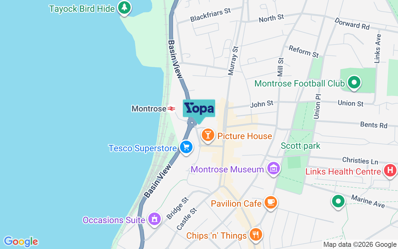 Map showing the location of DD10 8GZ