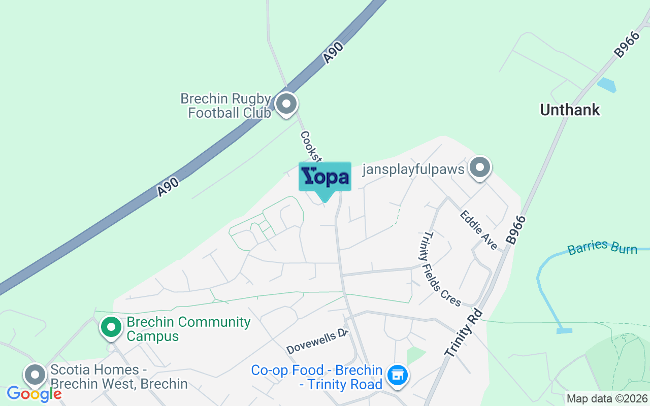 Map showing the location of DD9 6BF
