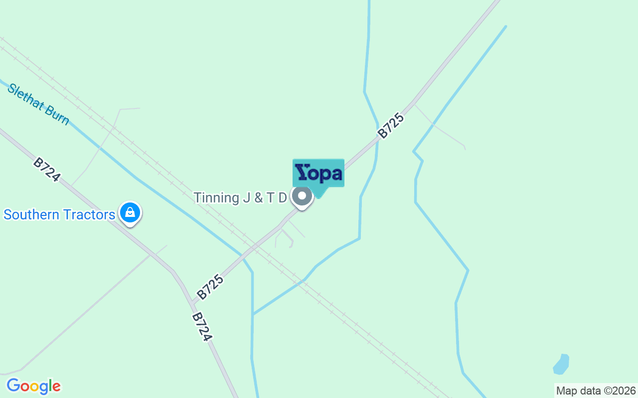 Map showing the location of DG1 4NY