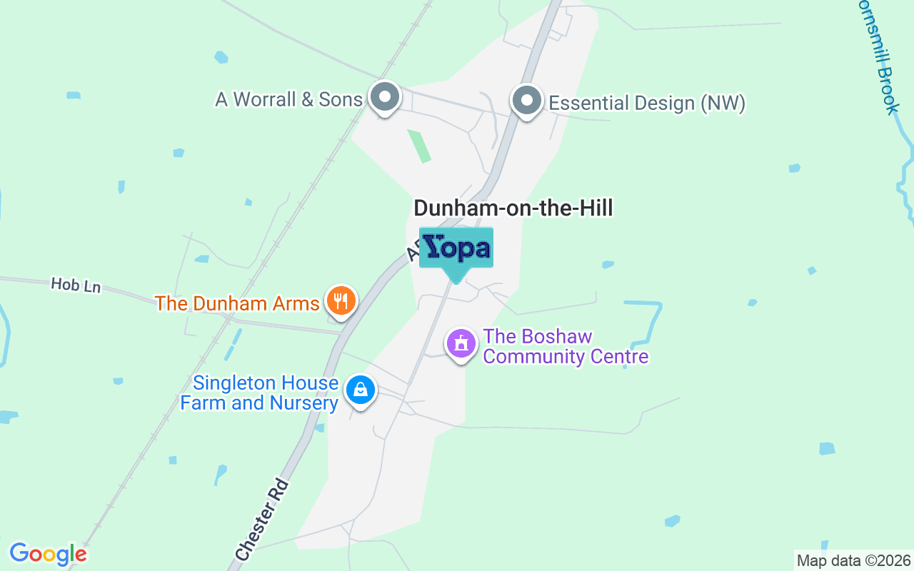 Map showing the location of WA6 0LU