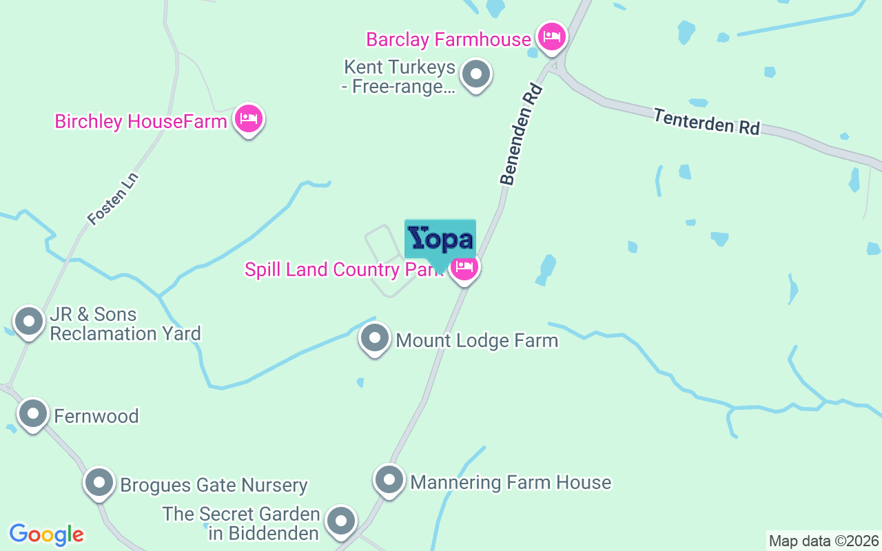 Map showing the location of TN27 8BX