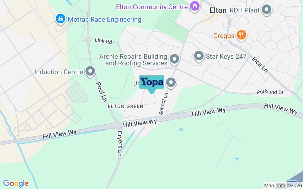 Map showing the location of CH2 4PY