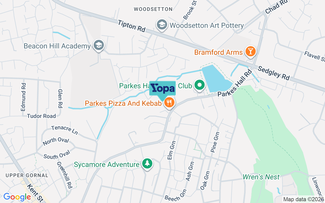 Map showing the location of DY1 3RR