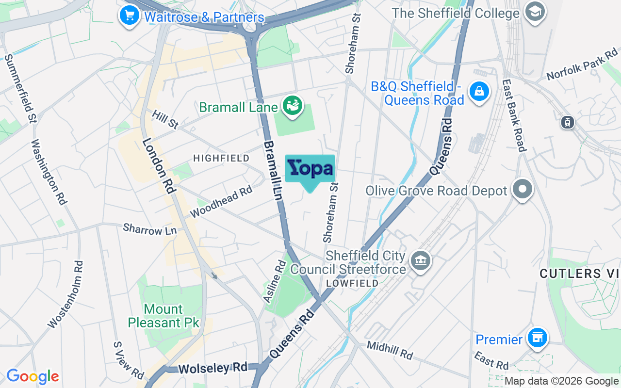 Map showing the location of S2 4ST