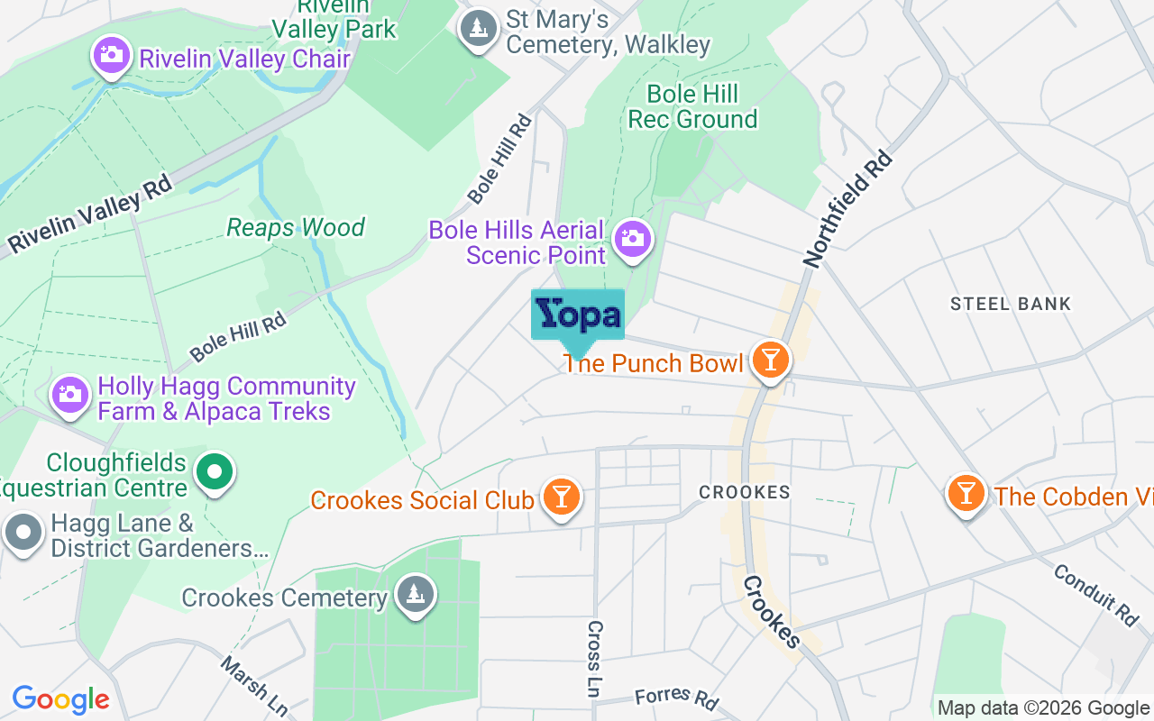 Map showing the location of S10 1SD