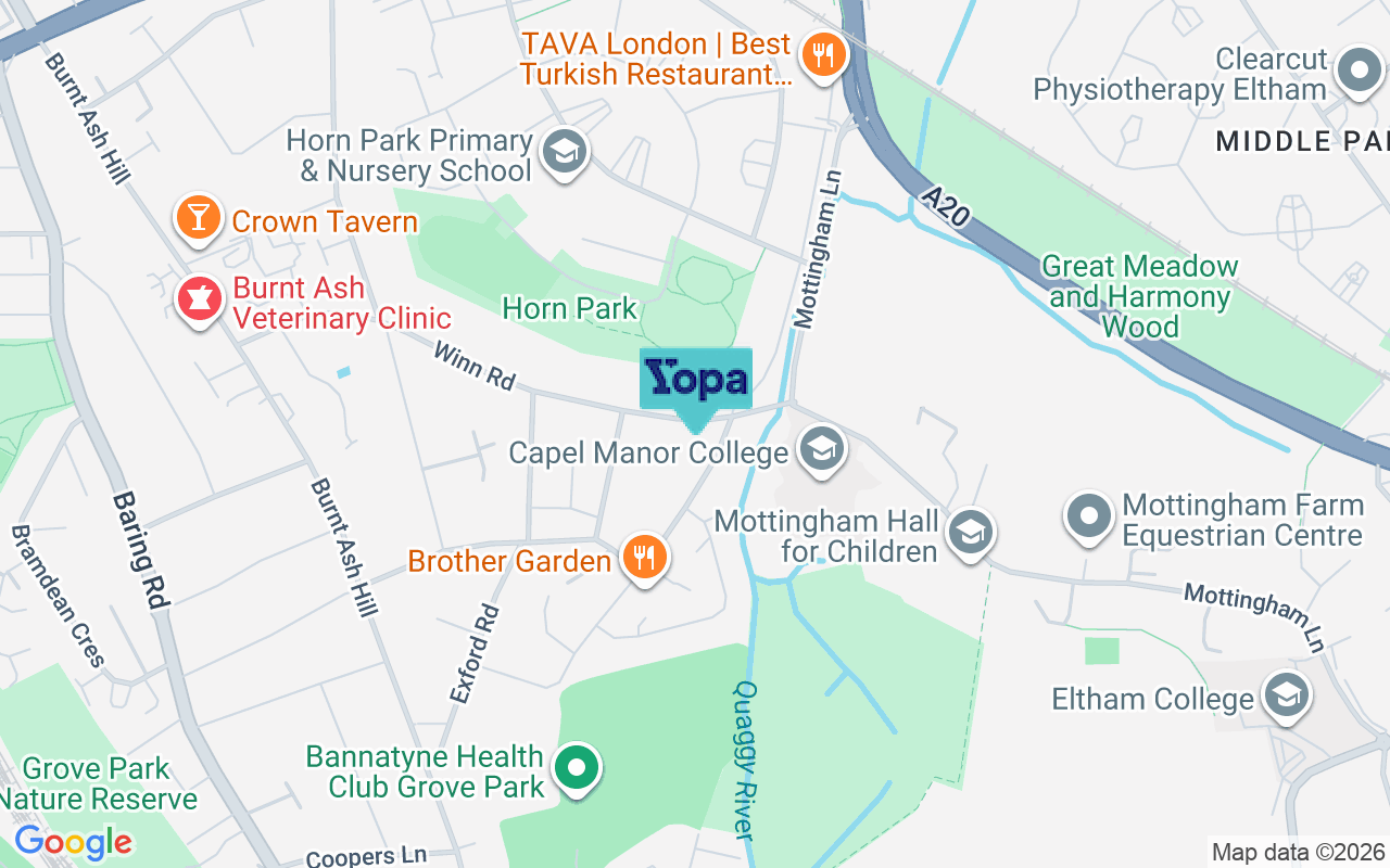 Map showing the location of SE12 9EZ