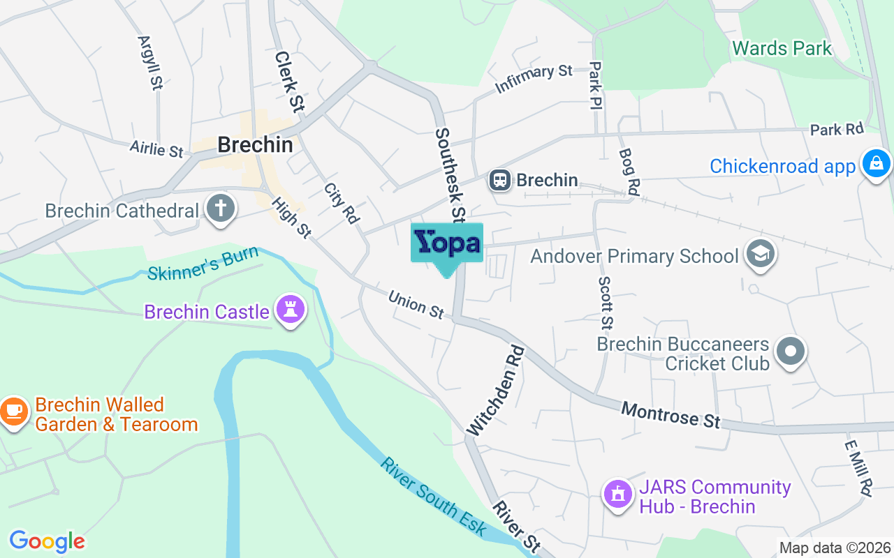 Map showing the location of DD9 6EB