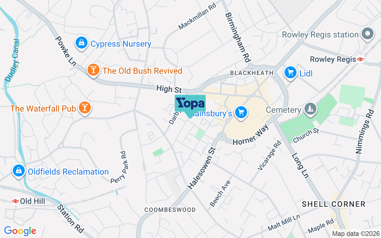 Map showing the location of B65 0ER