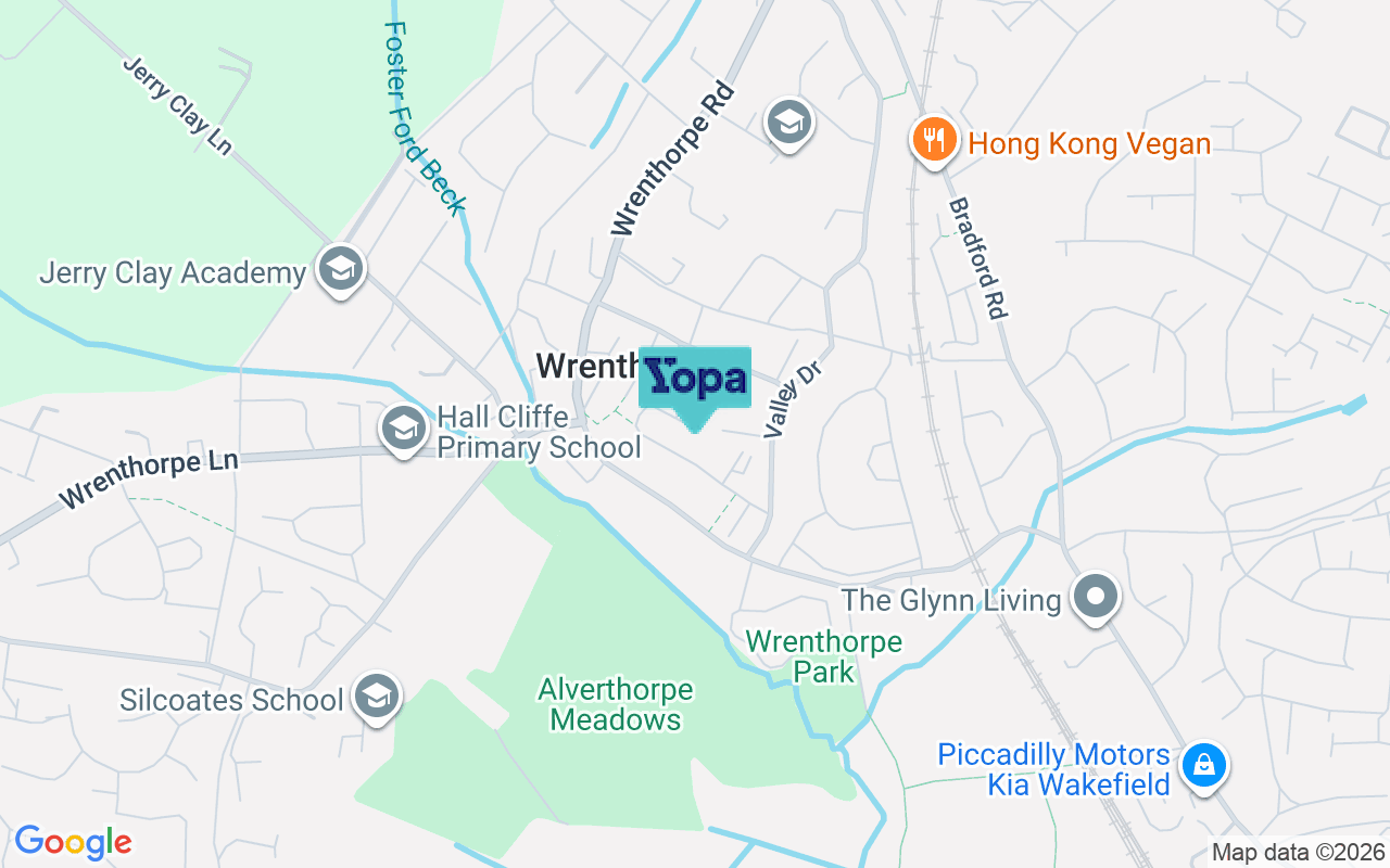 Map showing the location of WF2 0JA