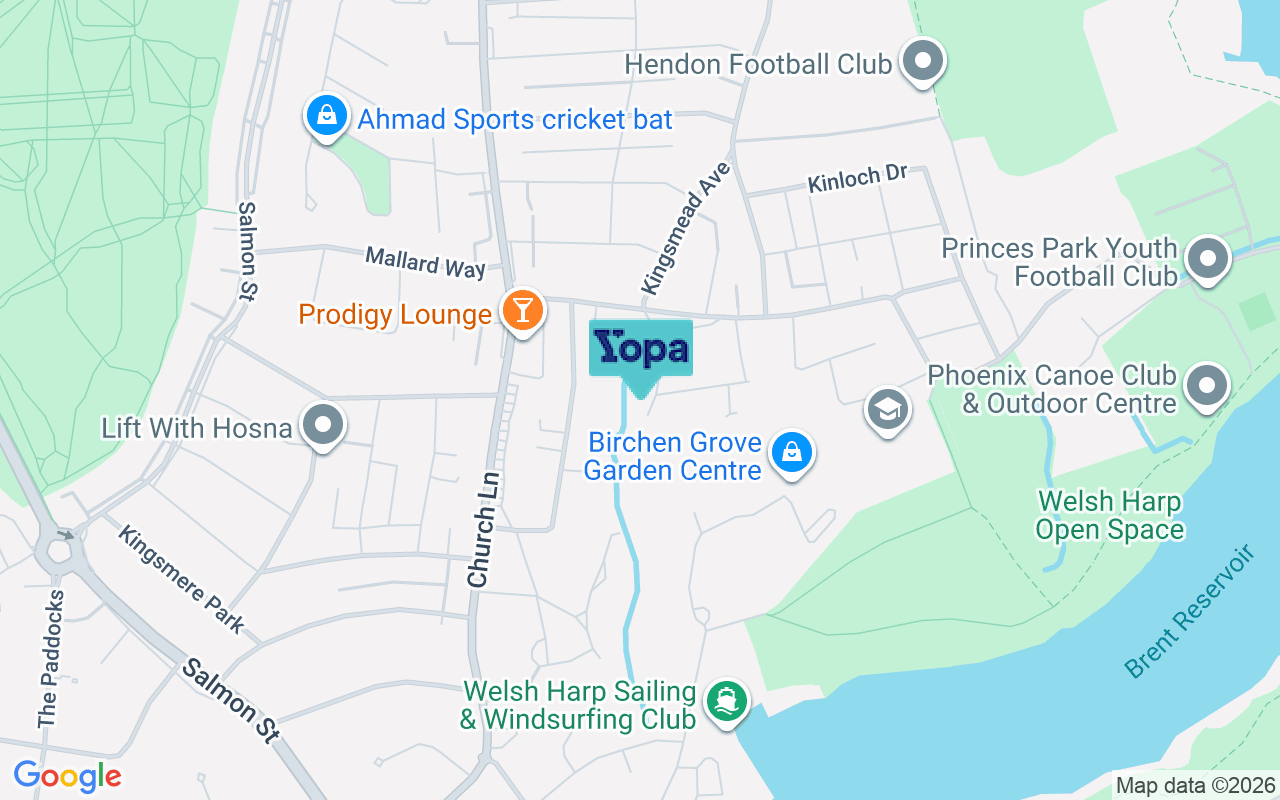 Map showing the location of NW9 7NT