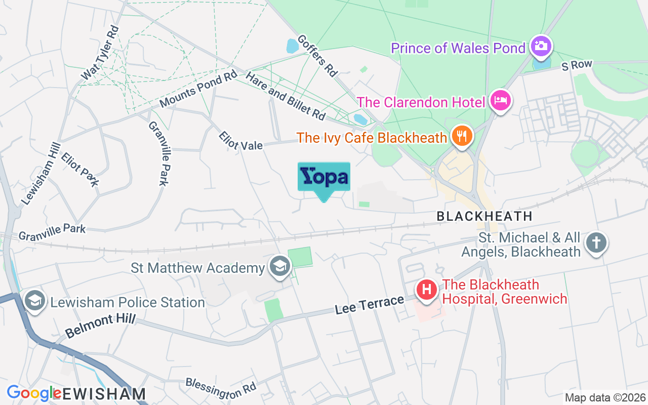Map showing the location of SE3 0UQ