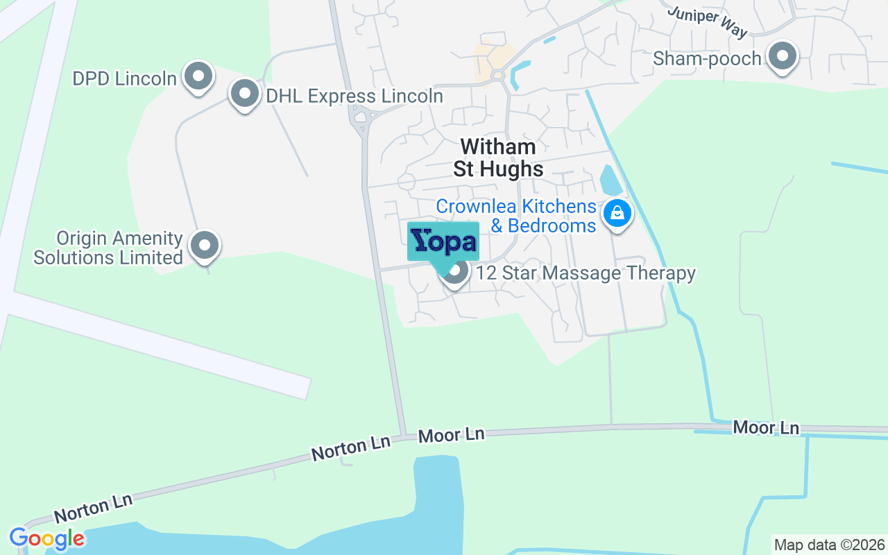 Map showing the location of LN6 9RT