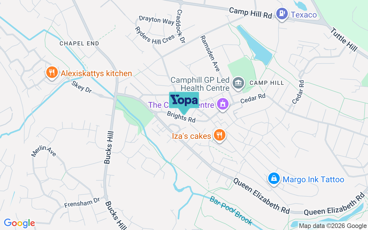 Map showing the location of CV10 9FN