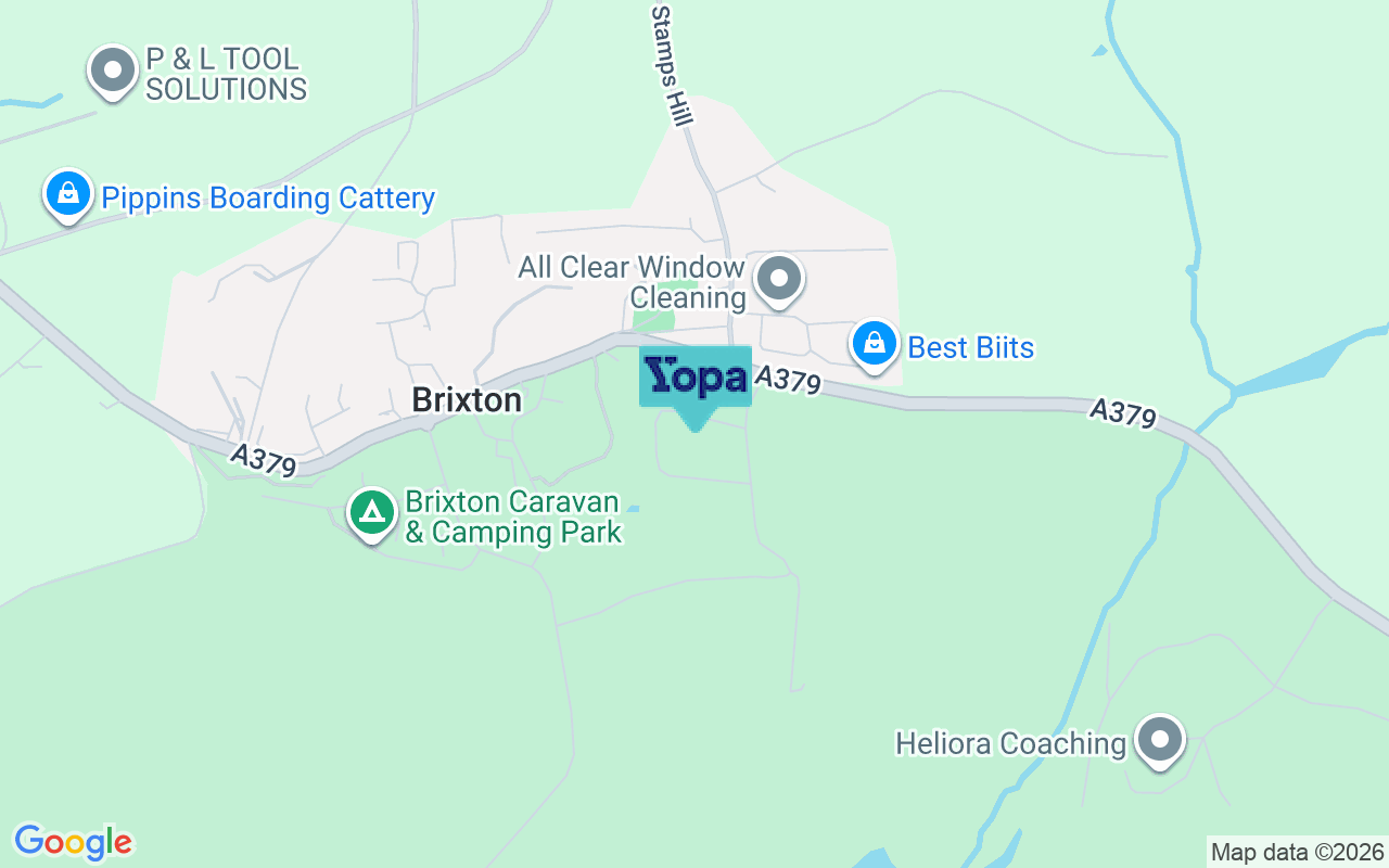 Map showing the location of PL8 2AP