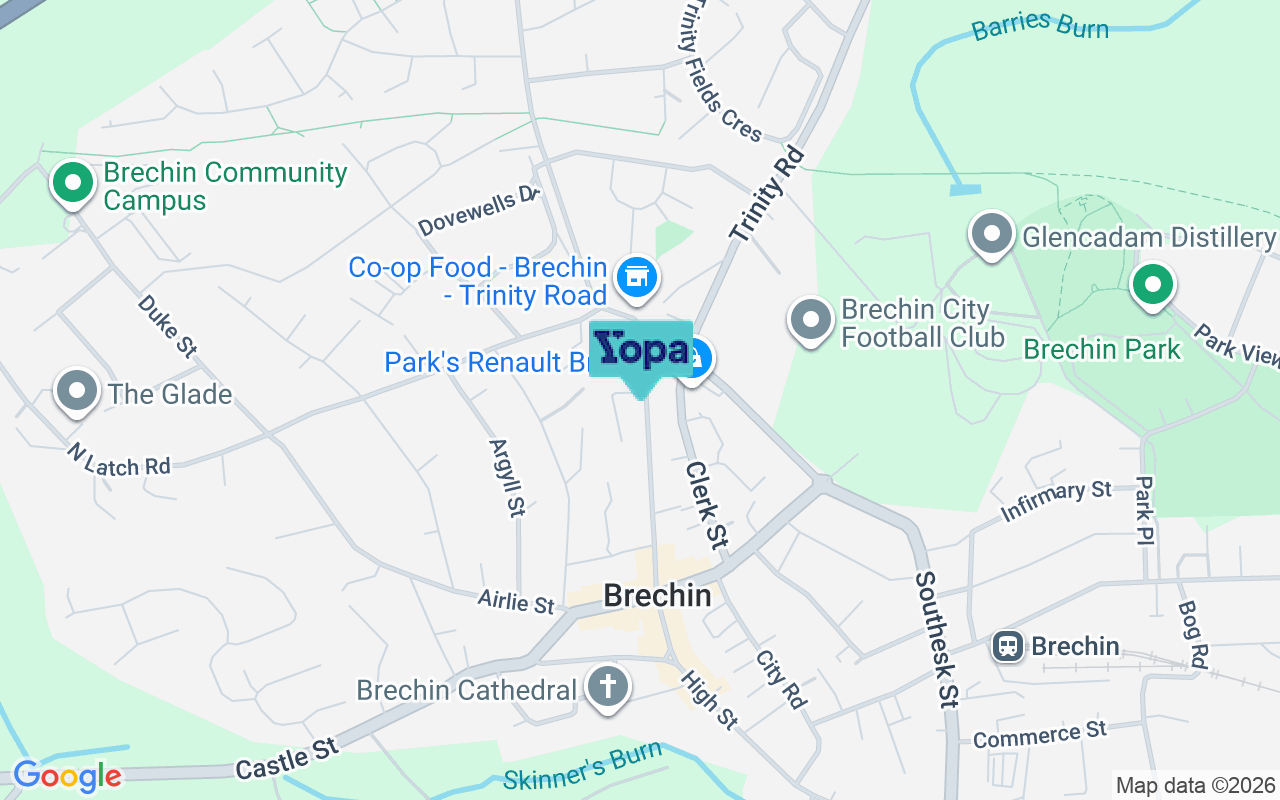 Map showing the location of DD9 6BD